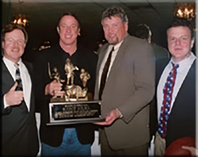 Ted Hanes, Jim Kelly, Kent Hull and Bill Hanes