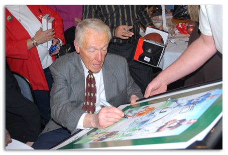 Marv Levy Signing Poster