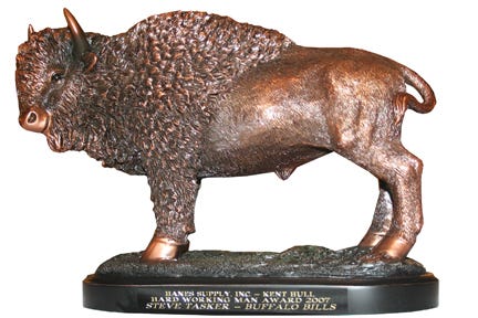 Hard Working Man 2007 Bronze Buffalo