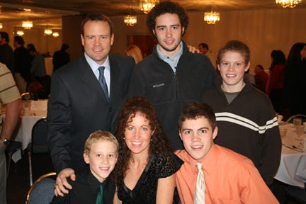 Steve Tasker with his Family