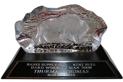 Hanes Working Man Award 2008 Glass Buffalo