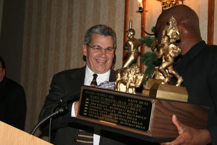 Thurman Receiving an Award