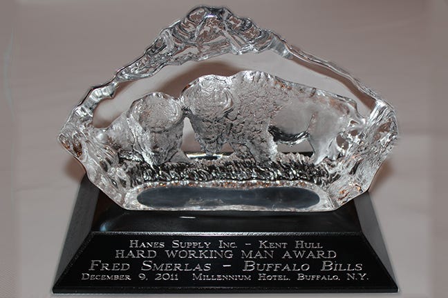 Hard Working Man Award 2011 Glass Buffalo