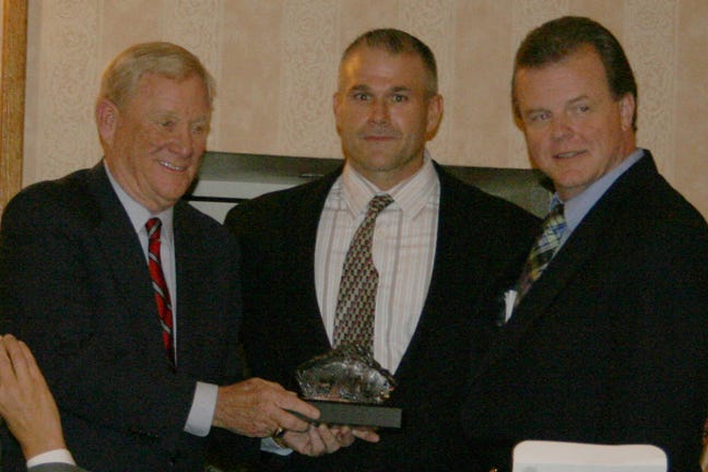 Bill Polian, Dick Streicher and Bill Hanes