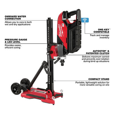 Milwaukee MX Fuel Handheld Core Drill Kit Item Specifications