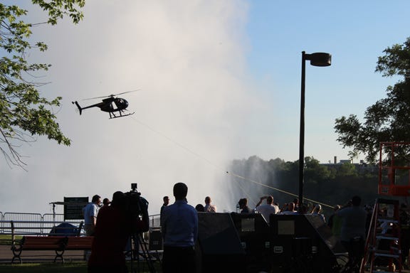 Nik Wallenda Helicopter