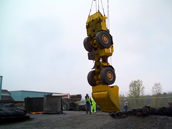 Excavator Rigging Vertical