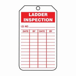 Safehouse Signs BLANK WHITE TAGS, 6 X 3, Laminated Tag Board