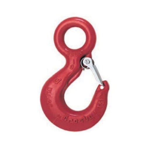 Eye hook with online latch