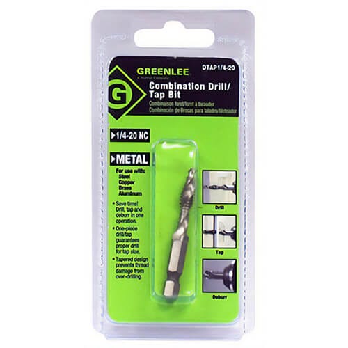 Greenlee DTAP1 4 20 Split Point Tap Drill Bit